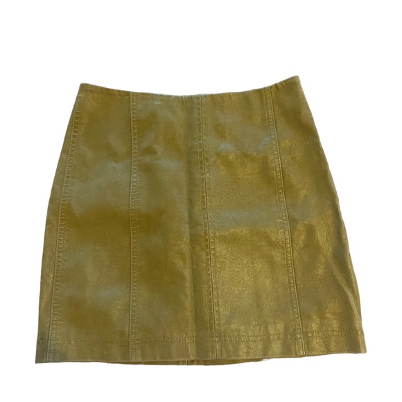 Free People Vegan Leather Skirt - Picture 3 of 5
